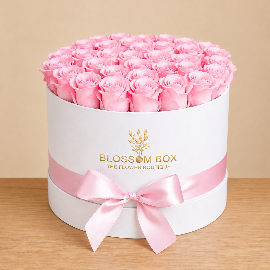 Blush Pink Rose Box