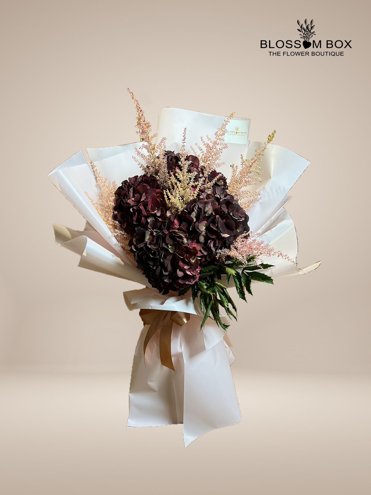 5 Purple Hydrangeas Bouquet
