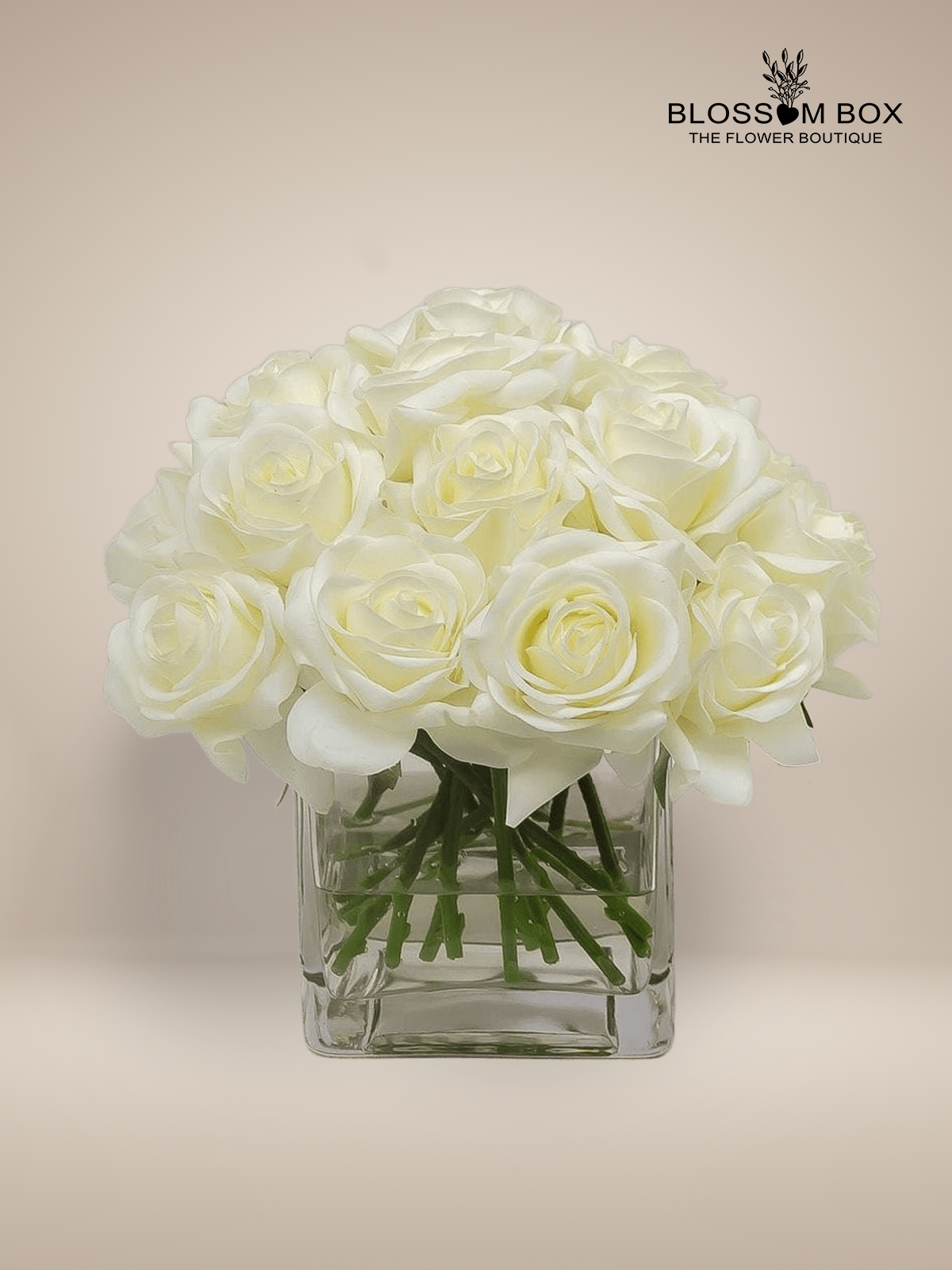 Real Touch White Arrangement in Vase