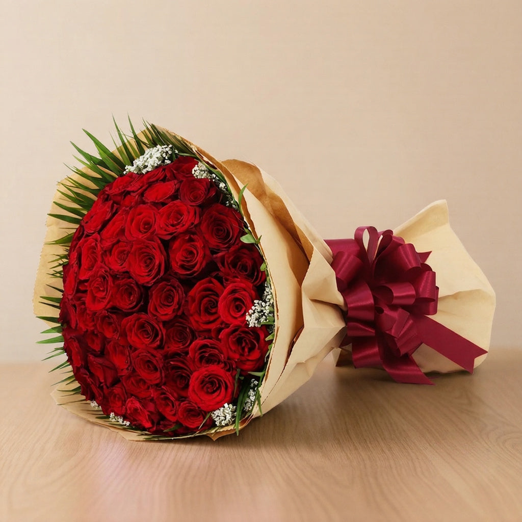 50 Red Roses Bouquet
