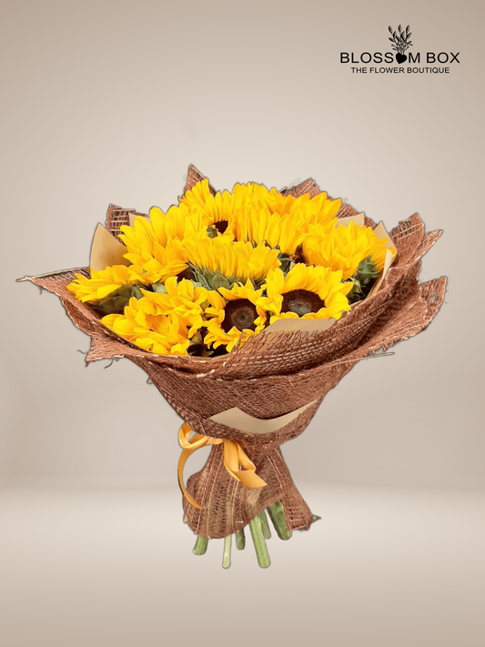 Sunny Hill 10 Sunflowers Bouquet