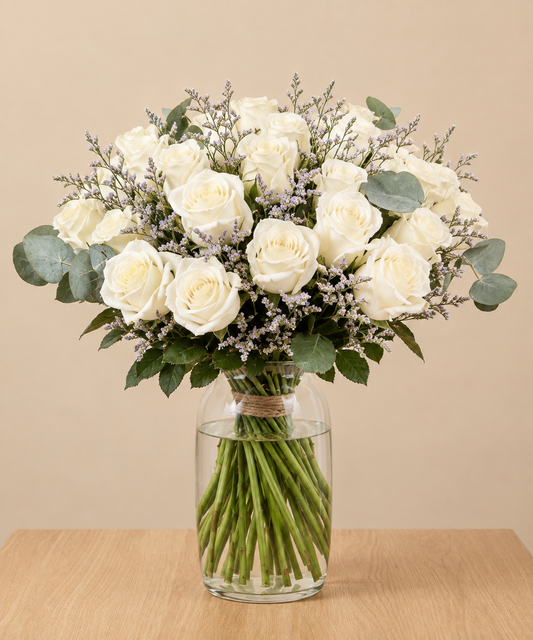 Rose Elegance White Roses