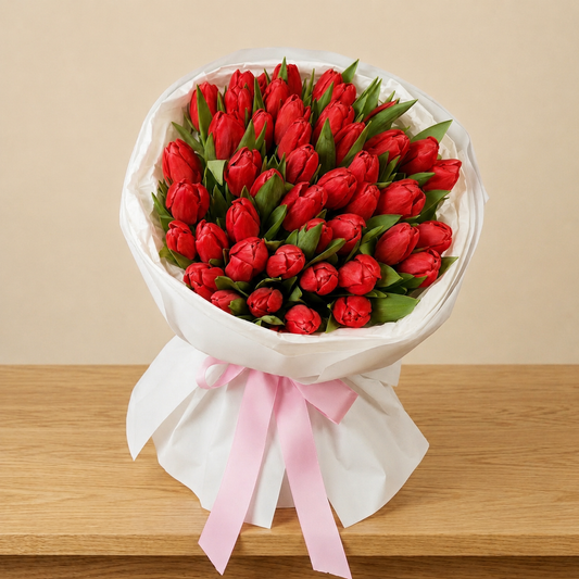 Red Tulips Bouquet