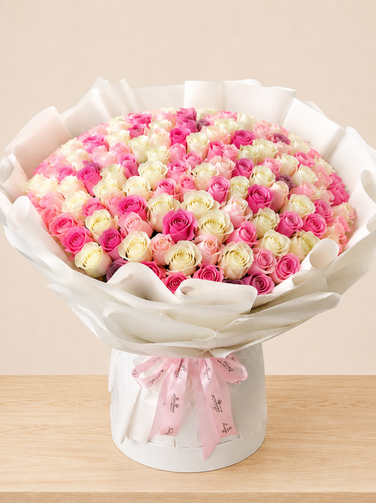 Pink & White Elegance Flower