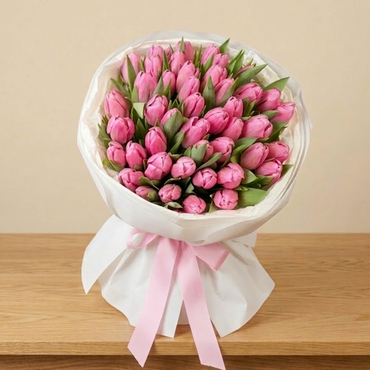 Pink Tulips Bouquet