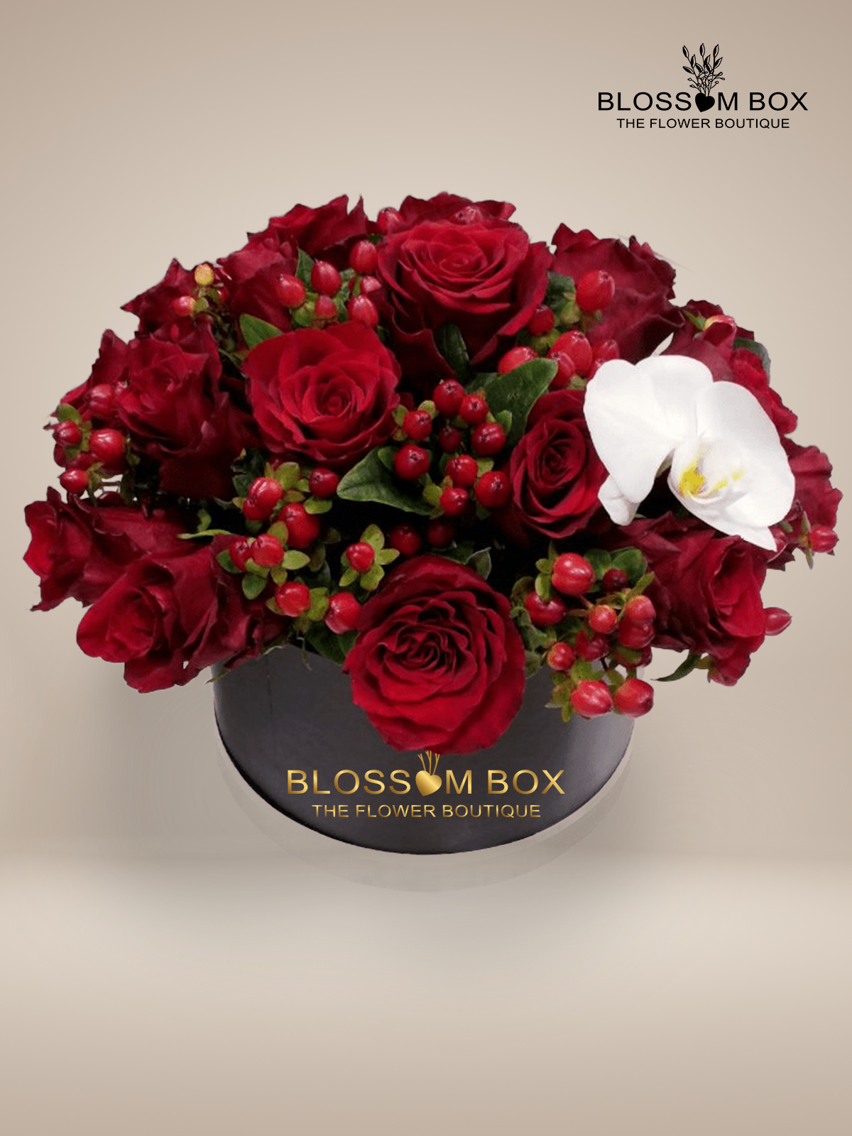 Elegant Box of Red Roses