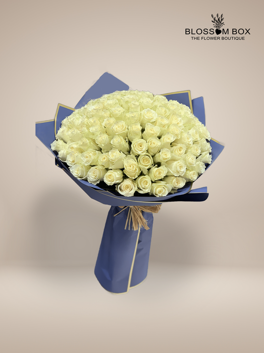 Luxury White Roses