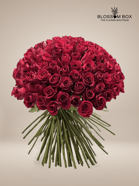 Charming 100 Red Rose Bouquet