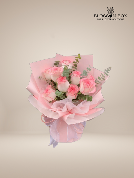Pretty Pink Roses Bouquet