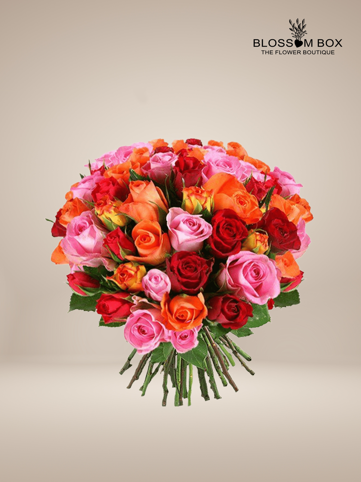 Assorted Roses Bouquet – Blossom Box Flowers